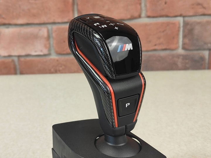 BMW M5 F90 M-POWER POMMEAU DE VITESSE MÉCANISME DE CHANGEMENT DE VITESSES CRIC CHANGEMENTS VITESSE CARBONE EUROPE 9882343