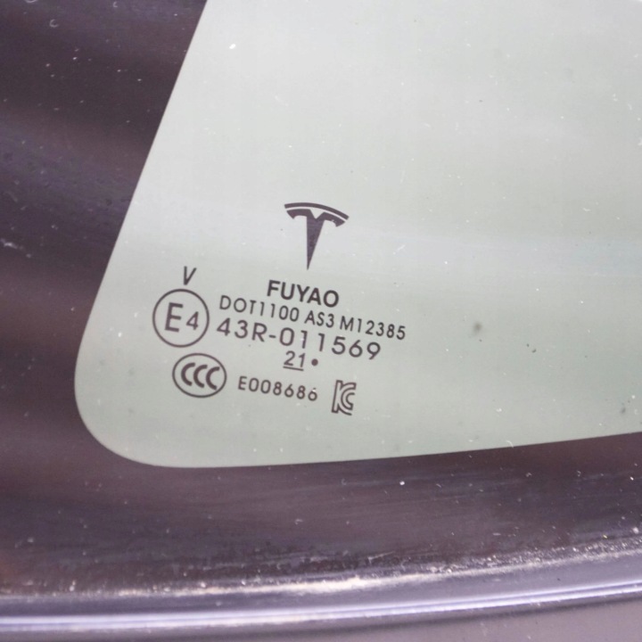 TESLA MODÈLE Y 2022 GAUCHE CÔTÉ VITRE CARROSSERIE ARRIÈRE