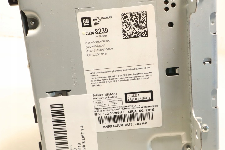 RADIO OPEL MERIVA B LIFT 23348239