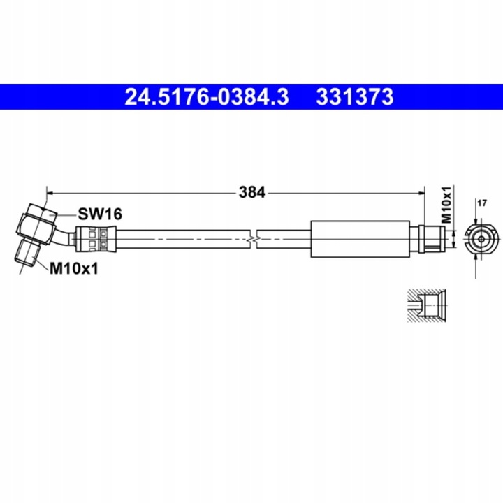 CABLE DE FRENADO ELAST. OPEL T. INSIGNIA 1.4- 2.8 08- 17 LE- DERECHO 