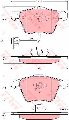 PLAQUETTES FREIN VW AVANT A4 A8