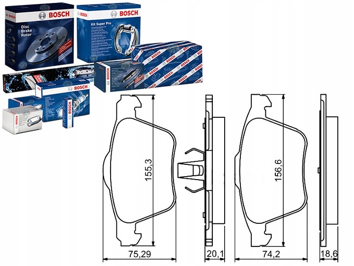 ZAPATAS DE FRENADO FORD P. MONDEO 07- 