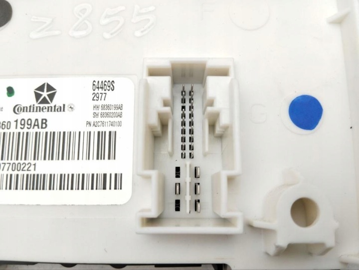 CONTRÔLEUR CHÂSSIS BCM FEM SAM FUSIBLE CHRYSLER PACIFICA 2018 68360199AB