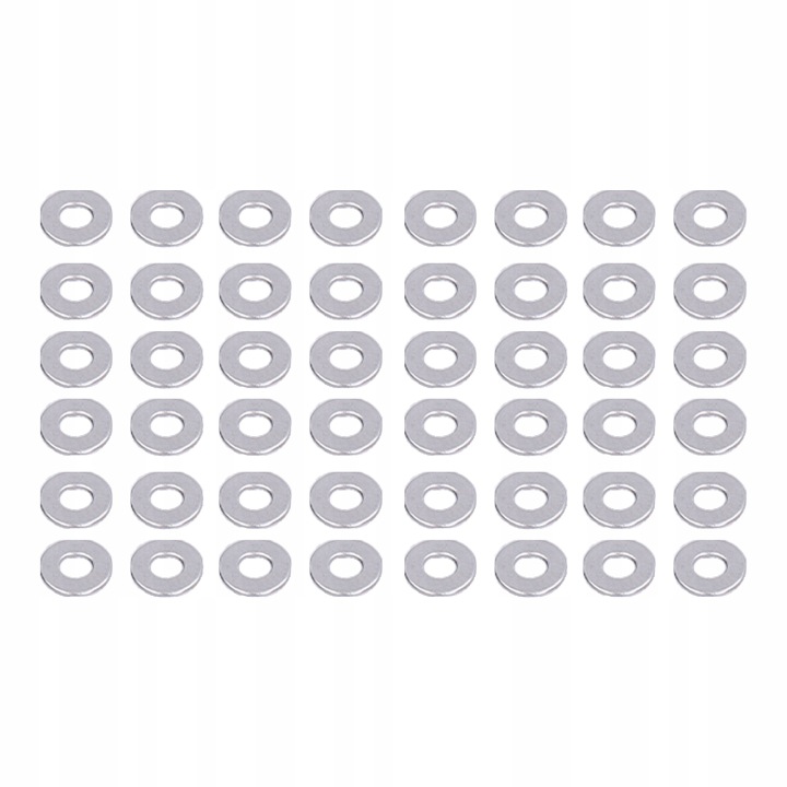 KIT 150 PODKLADEK PLASKICH A2-70 AVEC ACIER INOXYDABLE DIN125M6 BOULONS I VIS