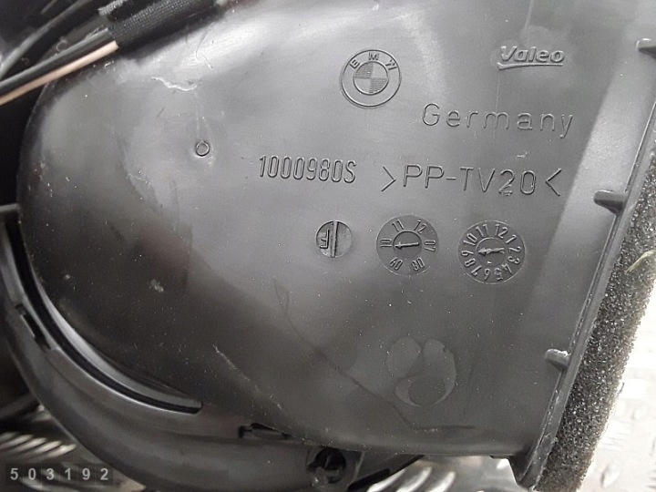 2012 BMW 5 SERIES F10 VENTILATEUR MOTEUR VENTILATEURS RÉCHAUFFEURS 6411921633502