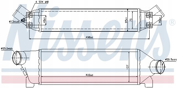 RADIATEUR D'INTERCOOLER NISSENS 96642