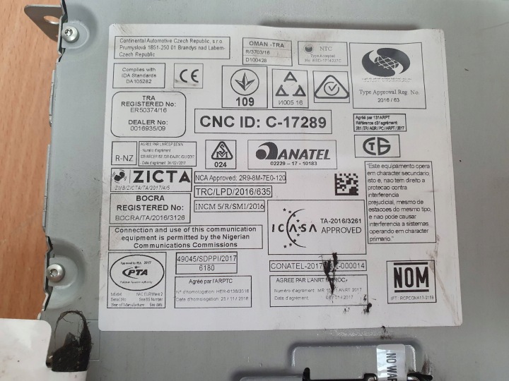 CITROEN C3 AIRCROSS 2019 RADIO MODULE