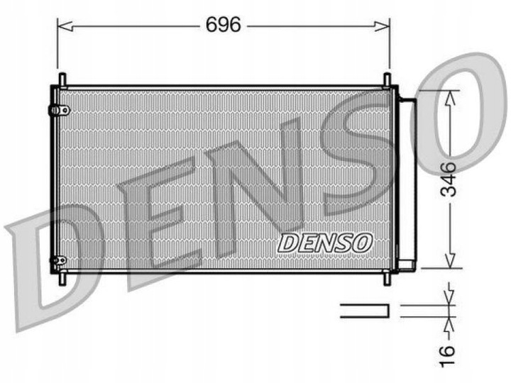 CONDENSADOR DE ACONDICIONADOR TOYOTA COROLLA E15 1.6 2.0 06-14 