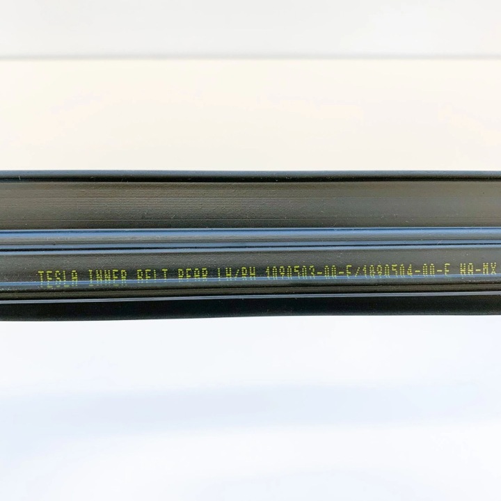 TESLA MODÈLE 3 2018 GAUCHE CÔTÉ MOULURE JOINT D'ÉTANCHÉITÉ VITRES PORTES ARRIÈRE