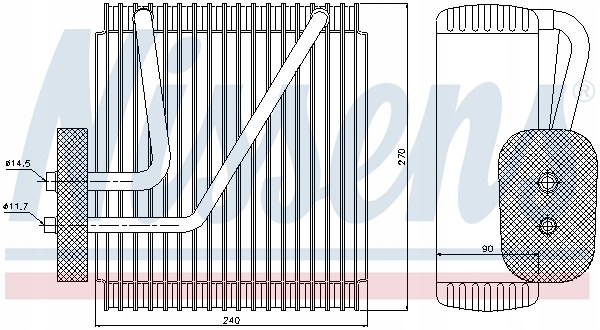 NISSENS 92161 PAROWNIK, ACONDICIONAMIENTO 