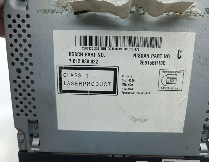 RADIO CD NAVIGATION NISSAN QASHQAI J10 I 09R 25915BH10C