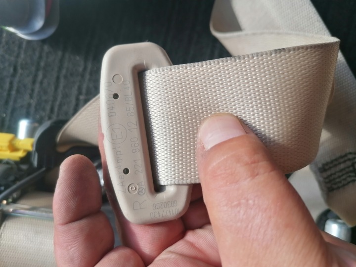 MERCEDES W221 CEINTURE DE SÉCURITÉ AVANT ARRIÈRE BEIGE