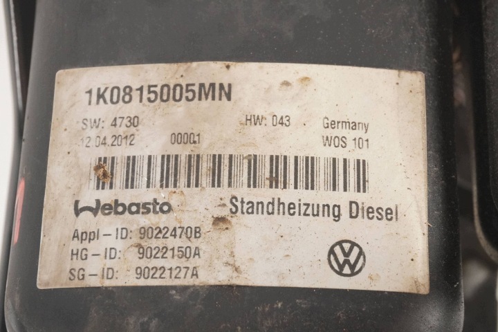 CHAUFFAGE DE STATIONNEMENT WEBASTO VW CADDY 1K0815005MN 9022150A