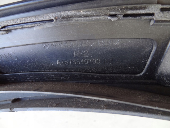MERCEDES GLE 167 LUCZEK MOULURE GARDE-BOUE GAUCHE ARRIÈRE A1678840700 A1678800105