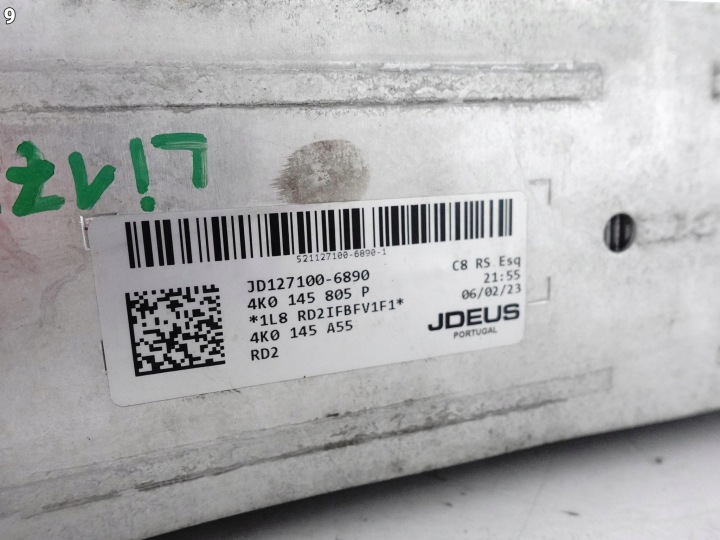AUDI RS6 4K0 RS7 4K8 C8 4.0 TFSI RADIATEUR ÉCHANGEUR AIR-AIR GAUCHE AVANT