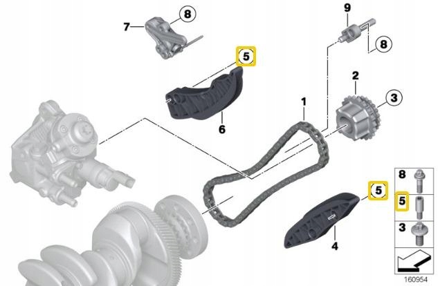 OE BMW STRYPAS LOZYSKOWY SKIRSTYMO SISTEMOS 13527797908 nuotrauka 3