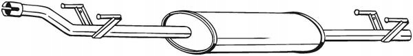 BOSAL 288-231 SILENCIEUX CENTRAL