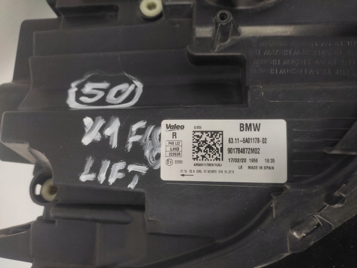 BMW X1 F48 LIFT LCI PHARE DROITE AVANT AVANT COMPLET LED 2019-