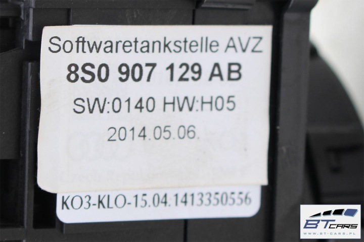 AUDI TT MANETTES BANDE AIR BAG 8S0907129AB 8S0 907 129 AB COMMUTATEUR AVANT