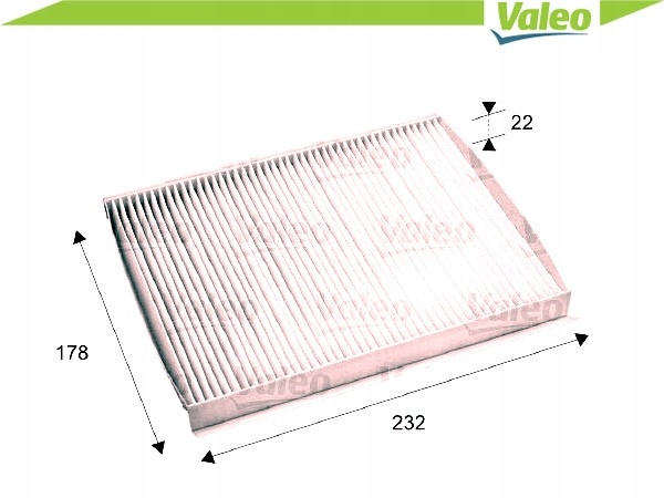 FILTRO DE CABINA VALEO 715686 FILTR, VENTILACIÓN PRZESTRZENI PASAZERSKIEJ 