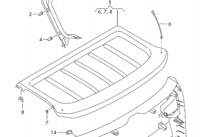 SEAT ATECA KH7 ARRIÈRE MOULURE PROTECTRICE COUVERCLES DE COFFRE COUVERCLES DE COFFRE NEUF ORIGINALE 57586