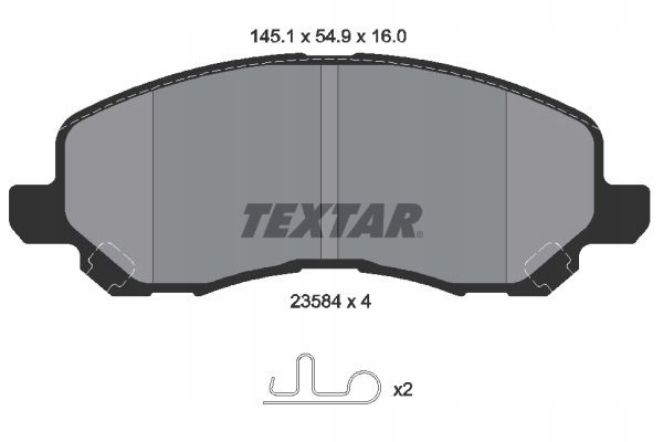 TEXTAR 92184405 DISC BRAKE 