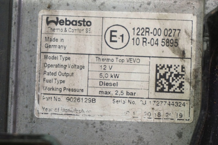 CHAUFFAGE DE STATIONNEMENT WEBASTO VW CADDY TOURAN 5K0815005B