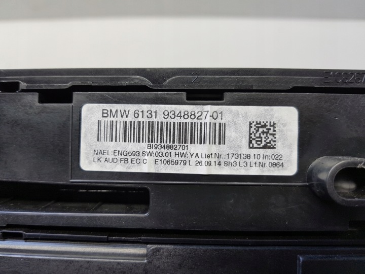 BMW 3 GT 3GT F34 PANNEAU RADIO CLIMATISATION CONDUIT D'AIR