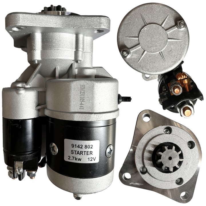 DEUTZ FAHR FL912 913 DÉMARREUR AVEC RÉDUCTEUR 12V 2,7KW 9 DENTS RENFORCÉ