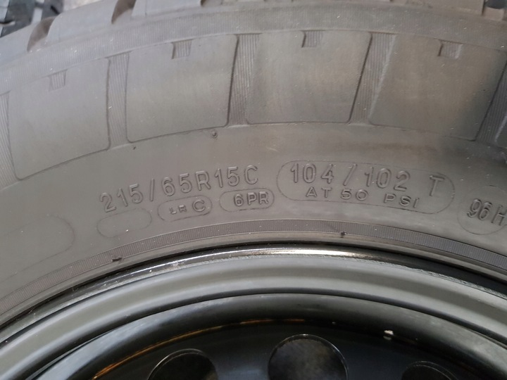 WHEELS FORD TRANSIT MK8 TIRES MICHELIN AGILIS 51 215/65R15C 