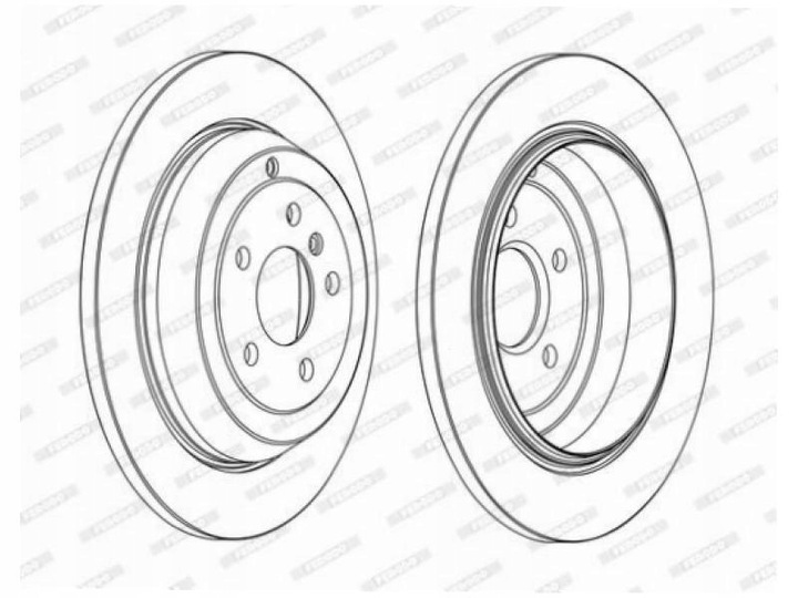 DISQUES ARRIÈRE FERODO DDF1530C photo 2 - milautoparts-fr.ukrlive.com