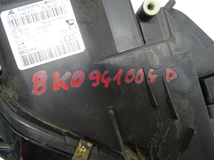 PHARE DROIT AVANT DROITE AVANT BIXENON AUDI A4 B8 UK 8K0941004D