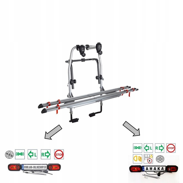 MALETERO AL TAPA DE MALETERO SOPORTE AL 2 BICICLETAS PARA RENAULT ESPACE IV 2002-2015 