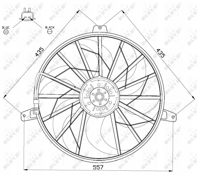 VENTILADOR DEL RADIADOR JEEP GRAND CHEROKE 98- 