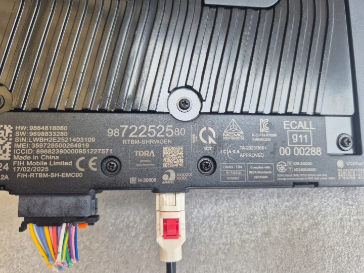 PEUGEOT CITROEN FIAT OPEL ANTENNE TOITS MODULE GPS 9872252580