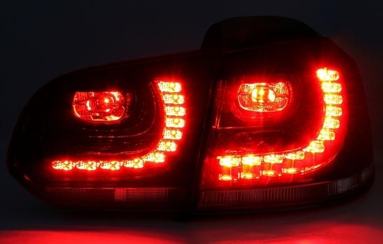 FEUX ARRIÈRE DIODE RED SMOKE LED VERS VW GOLF 6 VI 08-12 DE DEPO