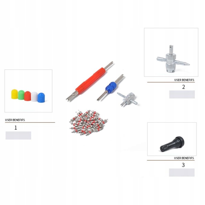 55 PIÈCES AUTO TR412 8 TR413 8 TR414 8 TR418 8 KIT RDZENIA SOUPAPE PNEUS NAPRAWCZEJ