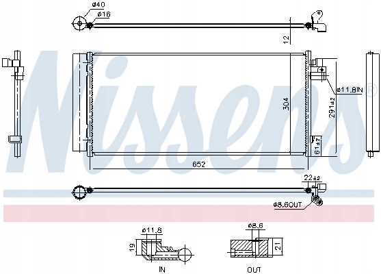 DÉSHYDRATEUR NISSENS 941242 BMW HYBRID BMW 3 SERIES G20 19- BMW 3 SERIES G21 1
