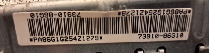 SUZUKI IGNIS 2003-2008R AIRBAG CONDUCTEUR 48150-86G00, PASSAGER 73910-86G10