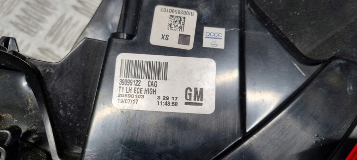 OPEL INSIGNIA B PHARE GAUCHE GAUCHE ARRIÈRE ARRIÈRE 39099122