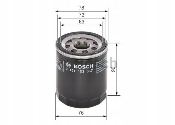 BOSCH FILTRAS ALYVOS 0451103367 JAGUAR LAND ROVER nuotrauka 10