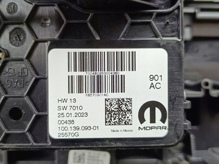 2023 JEEP GRAND CHEROKEE WL CRIC CHANGEMENTS VITESSE 68570901AC