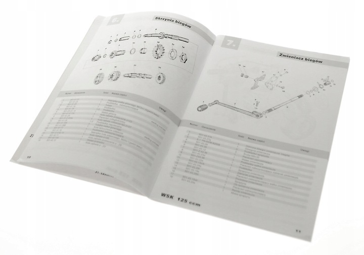 LIBRO MANTENIMIENTO KATALOG PIEZAS DE REPUESTO WSK 125 