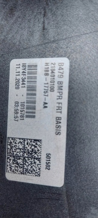 FORD FIESTA MK8 H1BB-17757 PARE-CHOCS AVANT AVANT