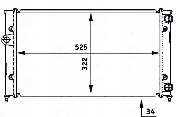RADIATEUR VW GOLF III 1.8- 2.0