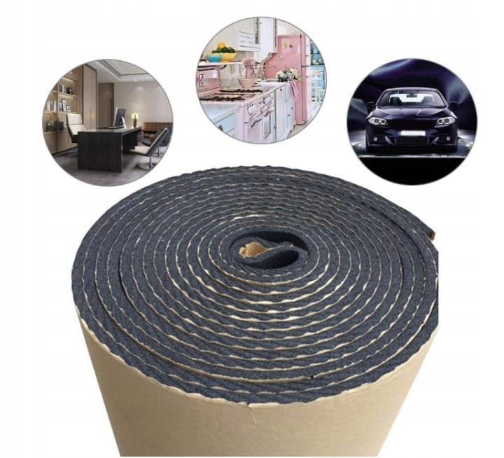 MOUSSE ACOUSTIQUE TAPIS INSONORISANT AVEC AVEC COLLE 19MM