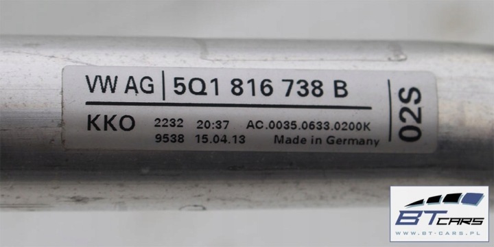 AUDI VW TUBES CLIMATISATION RUKA CLIMATISATION 5Q0816721 5Q1816738B 5Q0820741C 5Q082