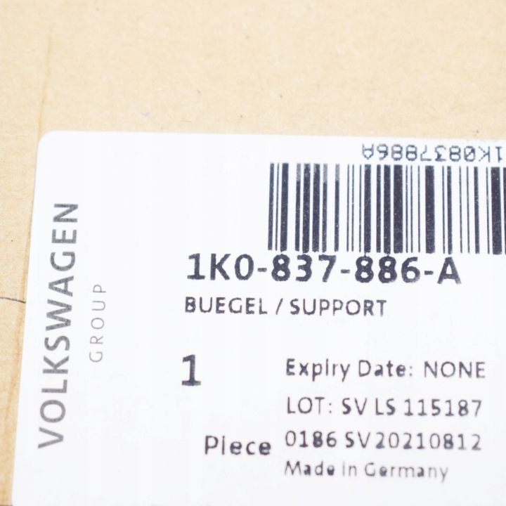 SUPPORT SERRURE POIGNÉES PORTES AVANT DROITS VW JETTA A5 1K0837886A