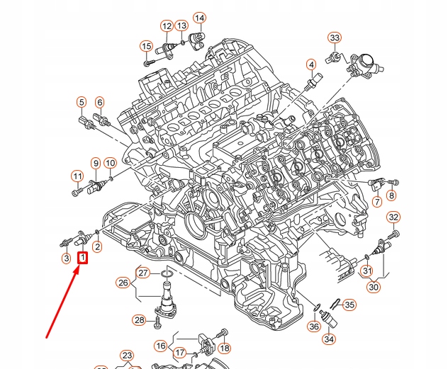 AUDI A6 C7 4G CAPTEUR TEMPÉRATURE HUILES 079919525D ORIGINAL