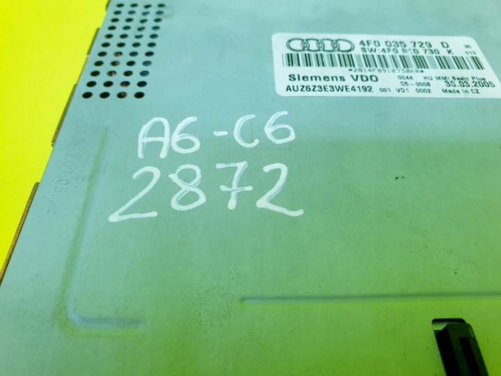 LECTEUR DE CARTE DISQUES CD AUDI A6 C6
